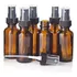 Kit 20 Frascos De Vidro Âmbar 60ml Com Válvula Spray Preta