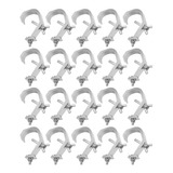 Kit 20 Garra Clamp Gancho Aluminio Para Iluminação Q15 A Q30