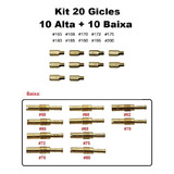 Kit 20 Gicle Esguicho Alta Baixa Keihin Gigle 58 80 165 200