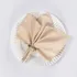 Kit 20 Guardanapos De Mesa 30cm X 30cm Tecido 180 Fios Cor Bege Liso