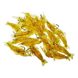 Kit 20 Isca Camarão Artificial Aromatizado Soft Anzol Pesca