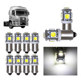 Kit 20 Lampada Ba9s 5 Led