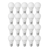 Kit 20 Lâmpada Led 9w Bulbo E27 6500k Branco Frio Cor Da Luz Branco frio 110v 220v