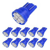 Kit 20 Lampada T10 8 Led Azul Pingo Luz Atacado