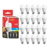 Kit 20 Lâmpadas Led Bulbo 9w E27 Branco Frio G light Bivolt 110v 220v
