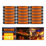 Kit 20 Lanterna Delimitadora Led Caminhão Baú Ônibus Carreta