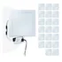 Kit 20 Led Plafon 12w Quadrado Embutir Slim 6000k