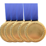 Kit 20 Medalhas 6cm Esportivas Ouro Prata Bronze Meio Liso
