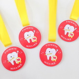 Kit 20 Medalhas Paciente Nota 10 Dentista odontopediatria