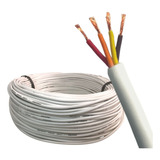 Kit 20 Metros Cabo Manga 4 Vias Flexível 100 Cobre Para Fita Led Piscina Automação Alarmes Refletor 4 X 26awg
