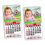 Kit 20 Mini Calendário 2024 Personalizado Anual Lembrancinha