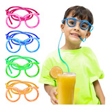 Kit 20 Óculos Canudo Divertido Festa Lavável Envio Imediato