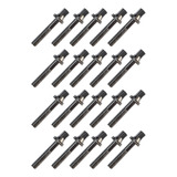 Kit 20 Parafuso Afinação De Bateria 30mm X 5mm 7 32 Cromado