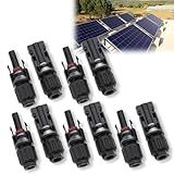 Kit 20 Pares De Plug Terminal Conector MC4 Cabo Painel Energia Solar Placa Fotovoltaica Instalação De Módulo Inversor Macho E Fêmea