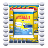 Kit 20 Pastilhas Hcl 5x1 Hidroall Tratamento Piscinas