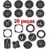 Kit 20 Pcs Espirógrafo Régua Mágica Desenho