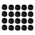 Kit 20 Pé De Borracha Pvc 312 Altura 10mm X Diametro 24mm