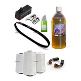 Kit 20 Peças Máquina Sacaria óleo Faca Linha Agulha Correia
