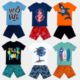 Kit 20 Peças Masculino Roupa Infantil 10 Conjuntos Criança