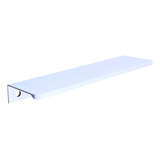 Kit 20 Peças Perfil Puxador Slim Alumínio Para Móveis 14cm Cor Branco Fosco