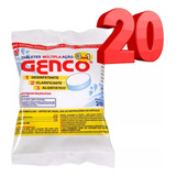 Kit 20 Pedras De Cloro Genco 3 Em 1 Para Piscinas C 200g Cad