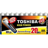 Kit 20 Pilha Alcalina Aaa 1 5v Lr03 Toshiba