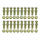 Kit 20 Pino Parafuso M8 Porca Amortecedor Capô Porta Malas