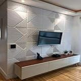 Kit 20 Placas Painel Decorativas Ripado Revestimento Moderno Parede Rustico Fosco Forro Teto Interno 3D Pvc