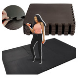 Kit 20 Placas Tapete Eva 50x50cm Preto Peq Defeitos
