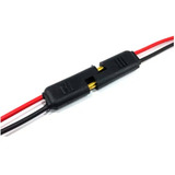 Kit 20 Plug Conector 2 Vias C Fio 1 5 Mm Para Caixa Plug