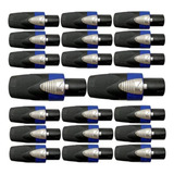 Kit 20 Plug Speakon Macho Wireconex 4p Wc 605 4p