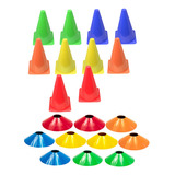 Kit 20 Pratos 10 Cones Demarcatório Chapéu Chines bruxa 