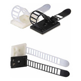 Kit 20 Presilha Adesiva Fixador Cabo Fio Chicote Organizador