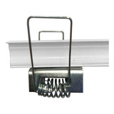 Kit 20 Presilhas P Gesso Tipo Borboleta Para Perfil De Led Estrutura Aço Inox