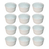 Kit 20 Ramekin Porcelana 50ml Molheira Recipiente Mini