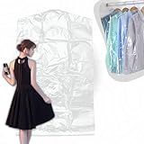 Kit 20 Sacos Protetores Para Roupa Capa Lavanderia 60x95 Protetora Terno Casaco Jaqueta Camiseta Transparente