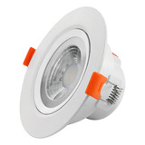 Kit 20 Spot Led Teto 7w Dicróica Redondo Direcionável Forte Cor Branco Frio 110v 220v