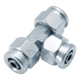 Kit 20 Tee 8mm Roscado C Porcas Suspensão A Ar Conexão