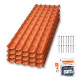 Kit 20 Telha Precon Pvc Plan 2 42x0 88 6 Kit Fixação