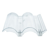 Kit 20 Telhas Transparente Tradição Tégula Rígida 43x33cm