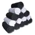 Kit 20 Toalhas De Rosto Atacado Salão Barbearia Preta branca Cor 10 Branco 10 Preto