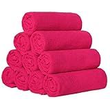 Kit 20 Toalhas De Rosto Grossa Para Salão Ótima Absorção -Pink-