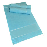 Kit 20 Toalhinha De Visita Mão Boca Felpuda Para Bordar Cor Azul Bebê