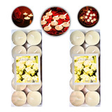 Kit 20 Velas Flutuantes Branca Decoração Romântica Casamento
