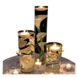 Kit 20 Velas Flutuantes Meia Bola Decoração Casamento