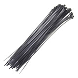 Kit 200 Abracadeiras Nylon 7 5mm X 400mm Preta