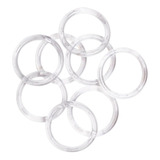 Kit 200 Argolas Acrílico Transparente 3 5cm N 26 Acrílicas