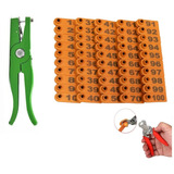 Kit 200 Brincos Animal Aplicador Alicate Removedor