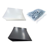 Kit 200 Capas E 100 Espirais Cristal Para Encadernação 12mm