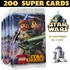 Kit 200 Cards = 50 Pacotinhos/cartas/figurinhas/cartinhas.